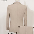 ST Cassy Elegant Men's Suits for Wedding Slim Fit Double Breasted Multiple Buttons Casual Business Two-Piece Dress Party Outfit