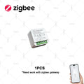 Zigbee 3.0 Mini Smart Switch 16A 2 Way Control Relay Breaker Home Automation DIY Module Light Switches Need Gateway Support Z2M