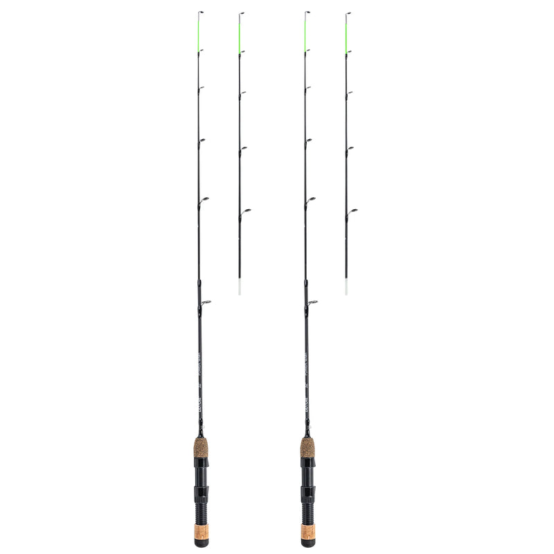 Goture Winter Ice Fishing Rods 32‘’ 2 tips Spinning Rod M/MH Power Cork Handle Ice pole Ultra-light Carp Fishing