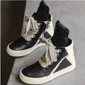 High-top Long Boots, Men's Autumn and Winter Shoes, High Street Niche Retro Motorcycle Versatile Sports Casual Sneakers