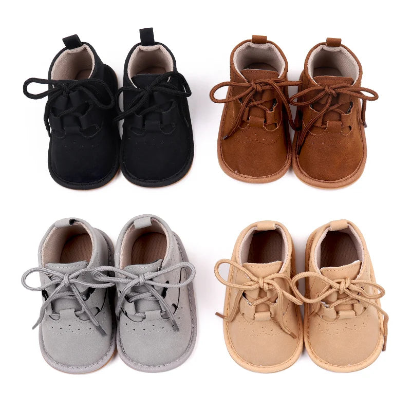 Baby Spring and Autumn Shoes Little Boots Anti-slip High Quality PU Classical Design 2024 New Fashion for 0-9-18 Months  BXC3240