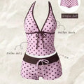 Women Bikinis Set Vintage Striped Floral Tankini Swimsuit | SAMAG