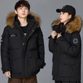 New Winter Mens Hooded Fur Collar Duck Down Coats High Quality Waterproof Coats Fashion Parkas Male Casual Warm Down Jackets
