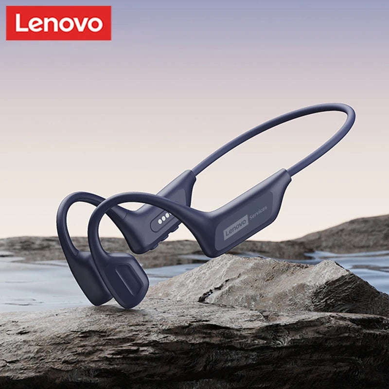 Lenovo S106 True Bone Conduction Wireless Earphones Bluetooth 6.0 IPX8 Swimming Headphones Waterproof Sports Cycling Headset New