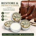 Leather Restore Cream 100ml Mink Oil Conditioner Waterproof Nourishing Balm for Smooth Leather Shoes Bags Furniture Polish