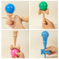 Crack Painted Kendama Toy Outdoor Fitness Balls Train Eye-hand Coordination for Children Adults Outdoor Fun Juggling Sports Ball
