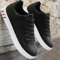 Black Vulcanized Sneakers Men's Flats Comfortable Shoes Lace up Zapatillas Hombre Autumn Spring Fashion Sneakers Plus Size 39-48