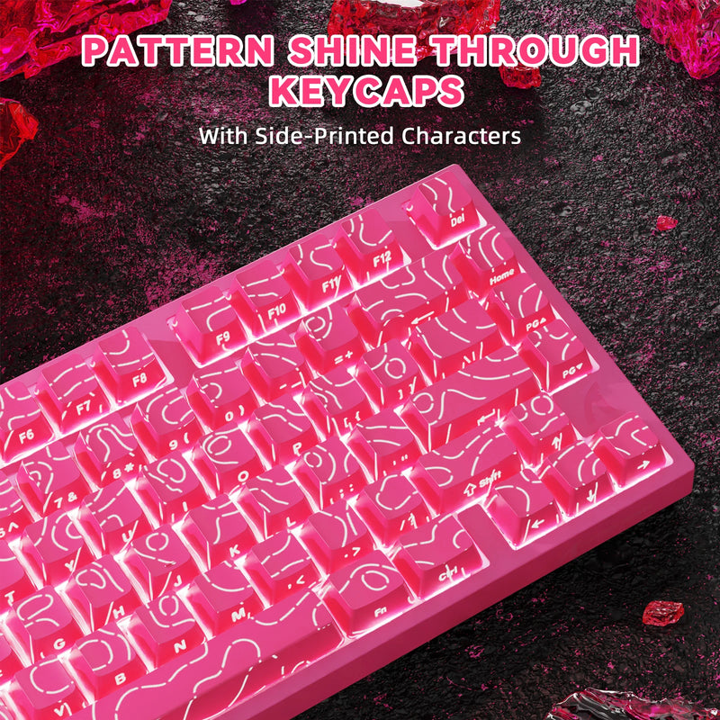 ATTACK SHARK R82 HE Wired 75% Gaming Keyboard, Magnetic Switch, 8000Hz Polling Rate, Ultra-Precision 0.005mm RT Tech, RGB Backli
