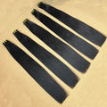 Double Drawn Yaki Straight Human Hair Bundles #1B Natural Black Color 1 2 3 4 Pcs 100% Raw Virgin Human Hair Weave Extensions