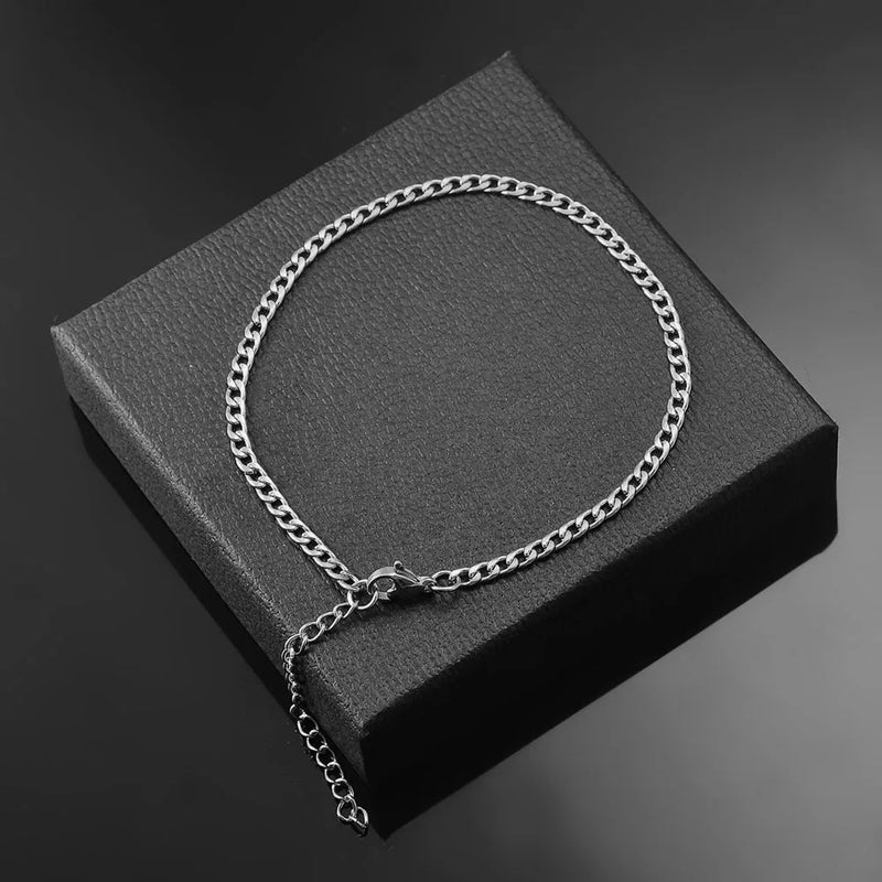 Stainless Steel Multilayers Chain Bracelet Women Simple Fashion Layered Girl Wrist Bracelet  Jewelry Accessories Length 18cm+5cm