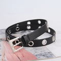 Women Punk Style Black Metal Chain Belt Fashion Decorative Waist Chain Versatile Belt For Dress Suit Fashion Accessories