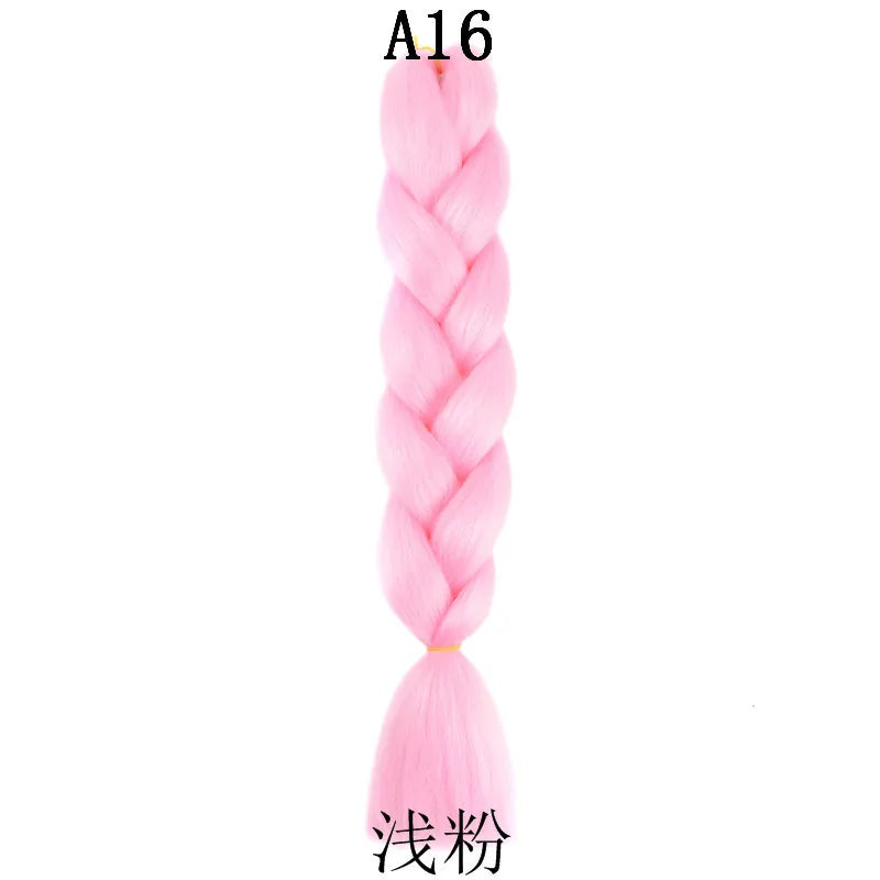 100g 24inch Jumbo Braiding Hair Synthetic Braiding Hair Braid in Hair Extensions Braids Hair for Twist for Daily Cosplay