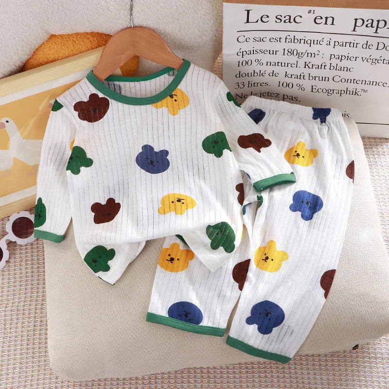 1Set Summer Pour Cotton Boy Girl Outfit Baby Infant - View 3 | SAMAG
