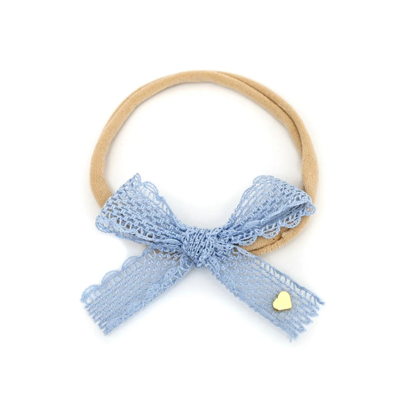New Fashion Mesh lace edge Hair Accessories Lace Edge Hair Hoops Baby Bow Hair Accessories Hair Straps Girl Decoration