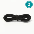 Unisex Round Shoelaces Colorful Hiking Sneakers Shoelace Black Shoe Laces Fits All Shoes Fashion Sport Boots Lacets Shoestrings