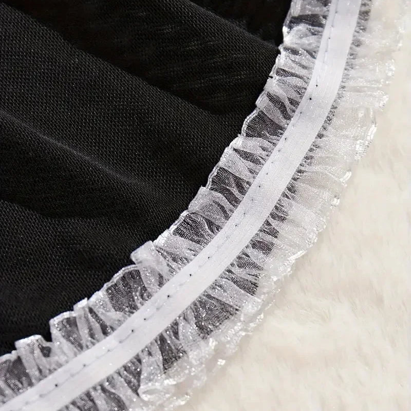 Sexy Lingerie Women Cosplay Bra Set Hot Erotic Servant Lolita Costumes French Apron Maid Dress Porn Uniform Teddy Underwear Set