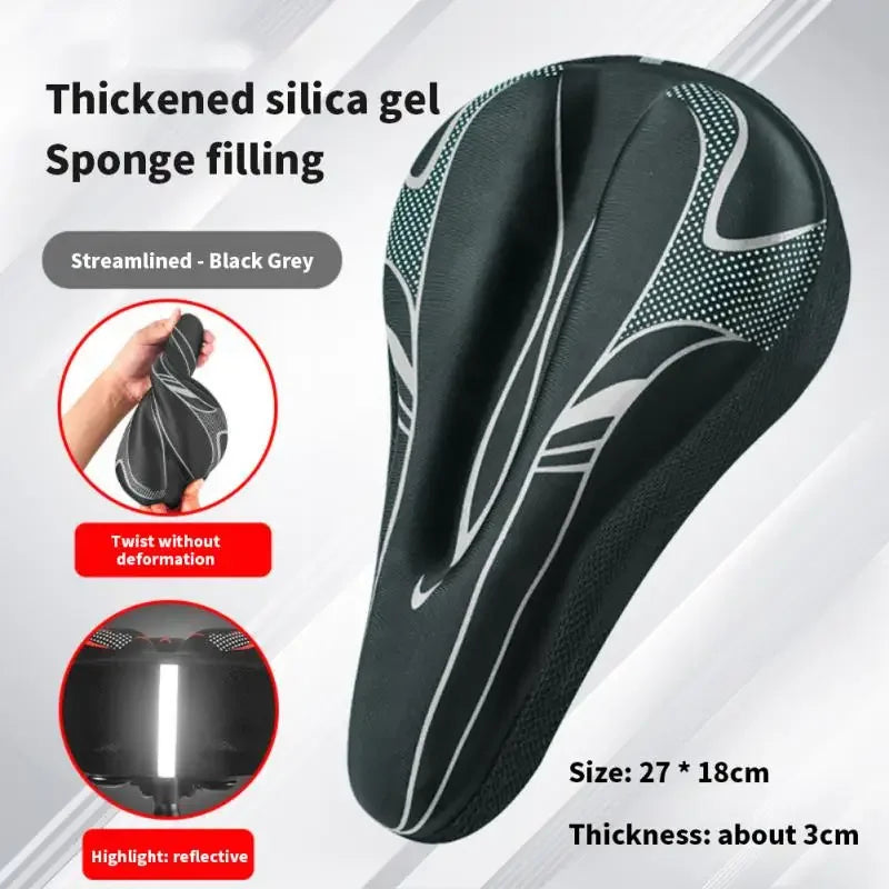 3D Mtb Saddle GEL Bicycle Seat Cover Men and Women Road - View 7 | SAMAG