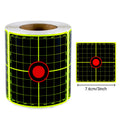 Grid Target Shooting Practice Splash Target Stickers 200Pcs 3inch Shooting Target Training Supplies Stickers Fluorescent Color Labels (Can Be Used for Real Gun Practice and Airgun Practice)