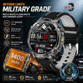 New 1400mAh Big Battery Smart Watch Men Outdoor GPS Flashlight IP68 Waterproof Bluetooth Call AMOLED Military Sports Smartwatch