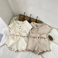 TZ2626 New Girls' Short - Sleeved Summer Style Baby Waffle | SAMAG