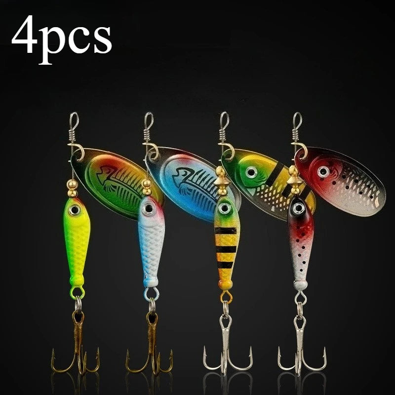 Rotating Metal Spinner Fishing Lures 9g Sequins Iscas | SAMAG