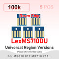 MS710 52D0H00 52D0X00 Toner Cartridge Chip MS811 MS711 for Lexmark MS811 MS810 MS812 MX710 MX711 MX810 MX811 MX812 Printer
