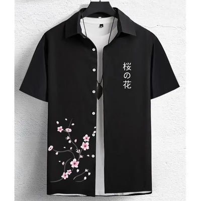 Hawaiian Men'S Shirt 3d Flower&Text Printing Beach Party | SAMAG
