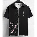 Hawaiian Men'S Shirt 3d Flower&Text Printing Beach Party | SAMAG