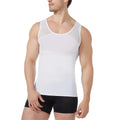 Men‘s Cross Back Mesh Body Shaper Vest Breathable Cool Summer Back Support Compression Tank Workout Casual Slimming Undershirt