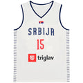 Basketball Jerseys 2024 Srbija 15 Jokic Jersey Sewing Embroidery Cheap High Quality Outdoor Sportswear Navy Blue White Fashion