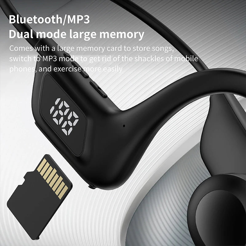 Lenovo Wireless Bone Conduction Headphones Bluetooth Earphone Sport Swimming Bluetooth Compatible Headphone Hand-free With Mic