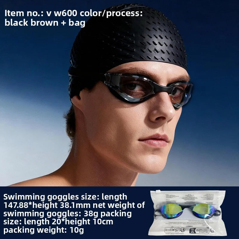 Mirrored Anti Fog Racing Swim Goggles UV Protection | SAMAG