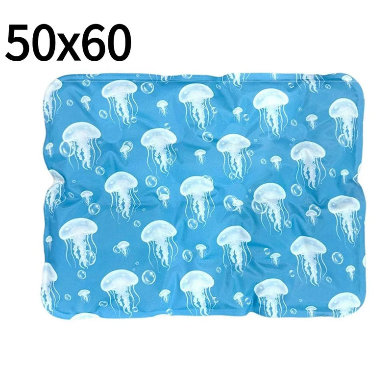 Pet Cooling Mat for Dogs and Cats, Self-Cooling Ice Silk Pad, Breathable Summer Kennel Bed for Pets, Comfortable Cooling Bed