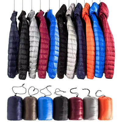 0-10℃ Men's Winter Jacket Ultra Light Duck Down Portable | SAMAG