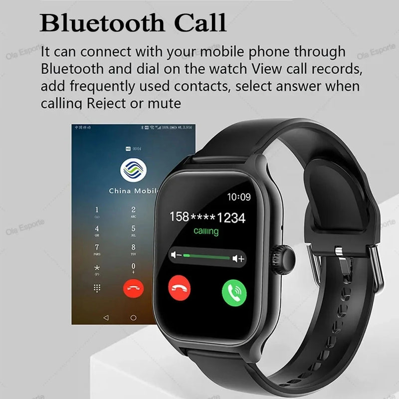 Smart Watch Watches 1.83inch HD Display Bluetooth Call Message Alert Music Sports Mode Smartwatch Men - Visuel 2 | SAMAG