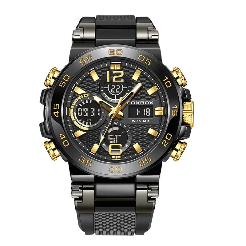 LIGE Electronic Men's Wristwatch Luxury LED Display Luminous Sports Man Watch Waterproof Military Quartz Alarm Date Watches Male