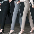 Spring Fall Black Elegant Career Formal Suit Pants Women | SAMAG