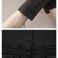 Maternity Pregnancy Skinny Trousers Jeans Pants Elastic Pregnant Women's Feet Stomach Lift  Stretch Denim