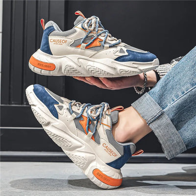 Streetwear Men's Mesh Platform Sneakers Spring | SAMAG