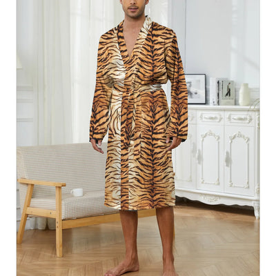 Men's Robes New Personalized Tiger Skin Patterned | SAMAG