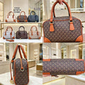 2026 Michael Kors Boston Pillow Bag Fashion Casual Women MK Classic Vintage Flower Handbag Urban Girls Commuter Bag