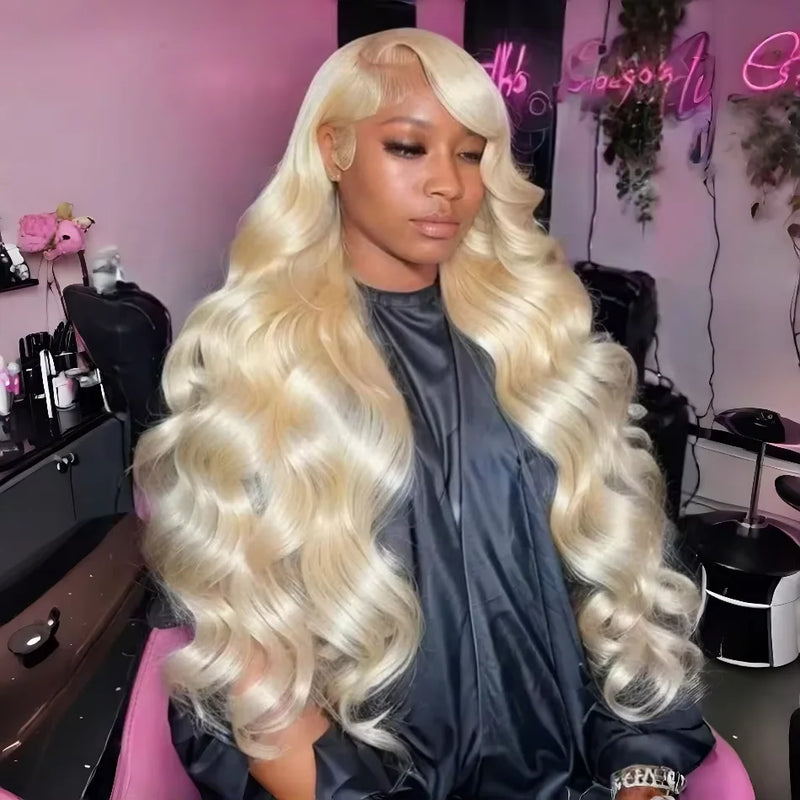 220% 613 HD Lace Frontal Wig 13x6 Blonde Transparent Lace Front Wigs 13x4 Body Wave Human Hair Wigs For Women Brazilian Hair