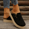 Women Mules Shoes Casual Outdoor Mules Slippers Slip-On Outdoor Beach Flat Shoes Trendy Fashion Cork Sole Sandals Slides Women