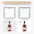 Lightdow Photo Studio Light Box Kit 12"x12"（30x30x30cm） with 120pcs LEDs 6 Backdrops for Photography Portable Dimmable Versatile