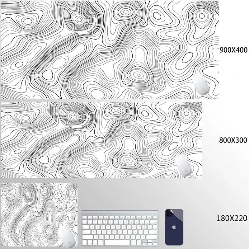 Computer Mouse Pad Strata Liquid Gaming PC Deskmat Laptop Pc Accessory Non-slip soft Mat XXL size Mousepad Large 900x400 Mats