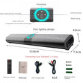 Wireless Bluetooth Sound Bar Speaker System Super Power Sound Speaker Wired Wireless Surround Stereo Home Theater TV Projector