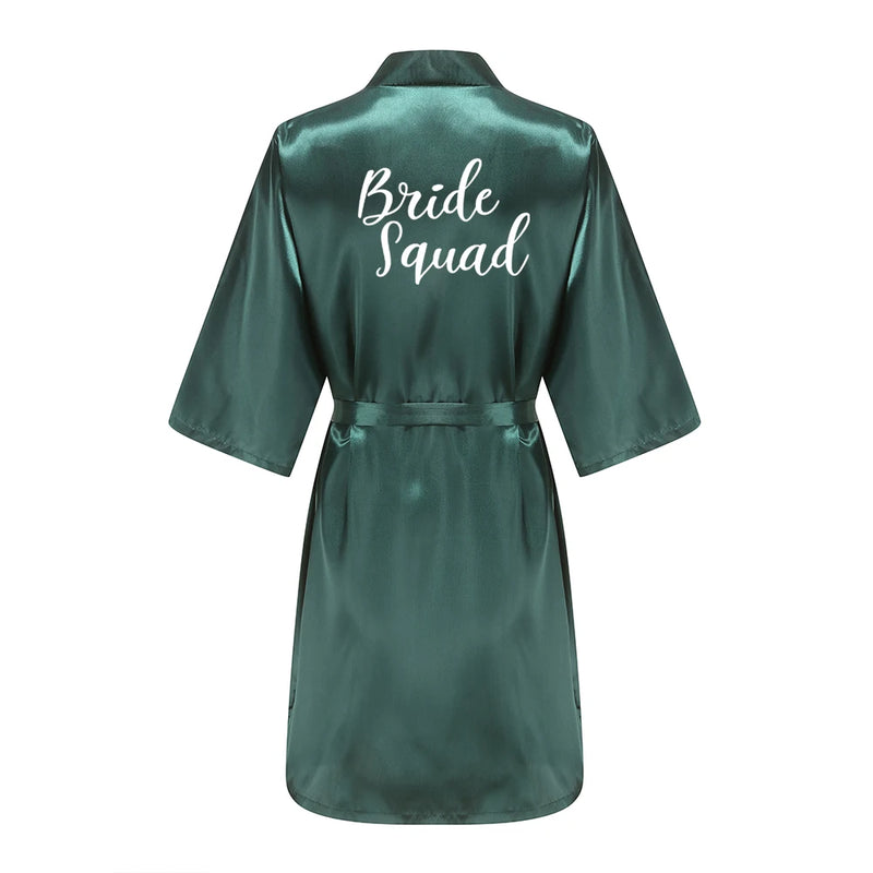 Wedding Bride Bridesmaid Robes Dressing Gown Sexy Women | SAMAG