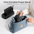 Domars Portable Power Banks with 6x10000mAh PD 22.5W Magnetic Wireless Fast Charging Station Built-in Type-C Cables With CCC