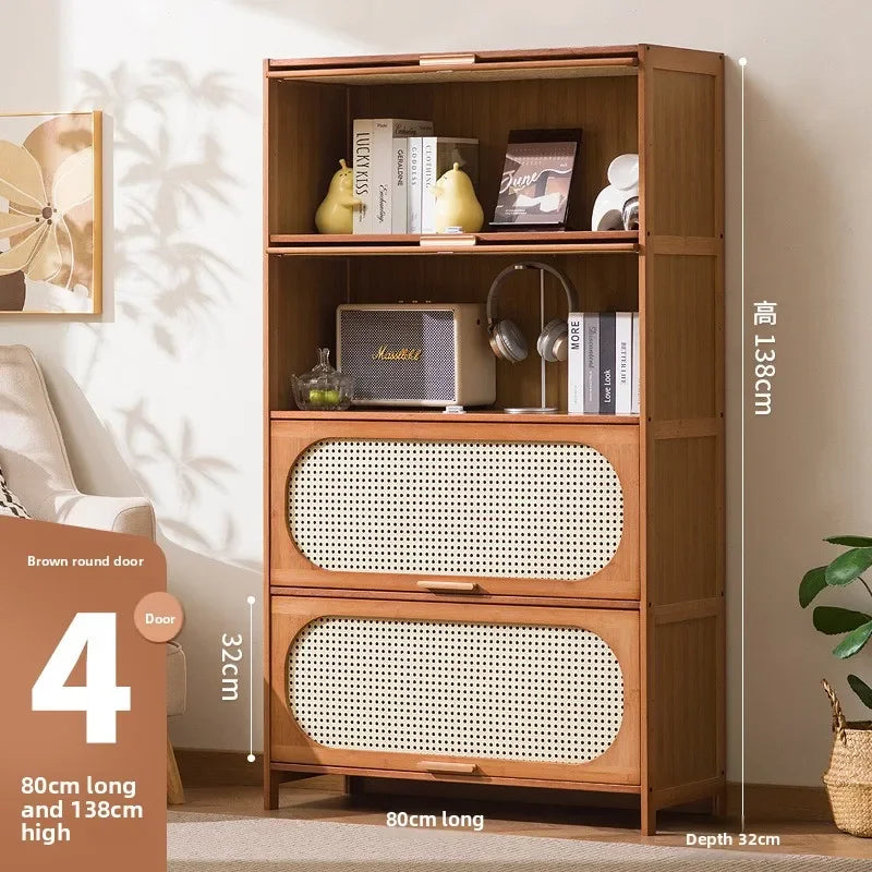 Bookshelf Shelf Floor-to-ceiling bookcase Living room against the wall Multi-layer storage cabinet Locker Simple bedroom