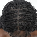 Braided Wigs Black 26inch Two-strand Swallowtail Braid Synthetic Lace Front Wig for Women  Box Braids Wig Lace Front for Daily